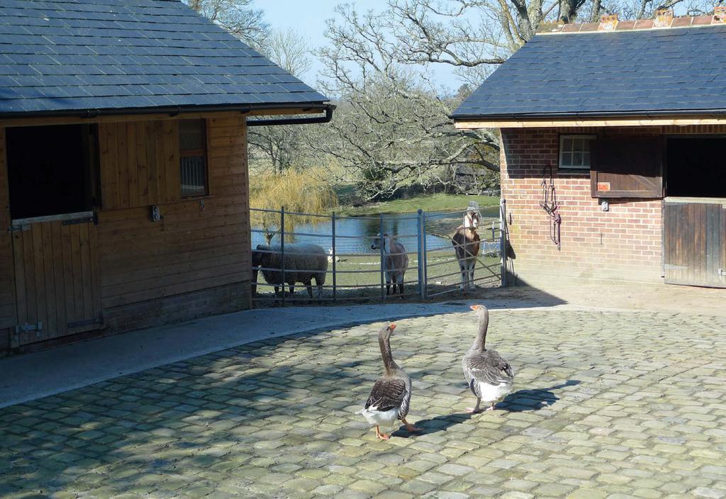 The property has a cobbled stable yard with 6 loose boxes which overlook the lake.