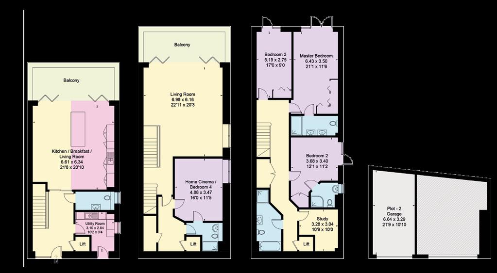 PLOT 2 Approximate Gross Internal Area: 274.5 sq m / 2955 sq ft For identification only.