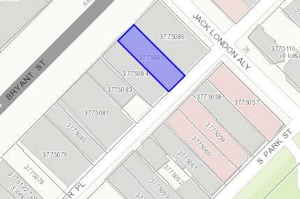 Parcel Map 457 BRYANT STREET Article 10 Landmark Designation Case Number 2017-002874DES