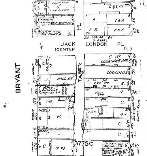 Sanborn Map* 457 BRYANT STREET *The Sanborn Maps in San Francisco have not been updated since 1998, and this map may not accurately reflect existing