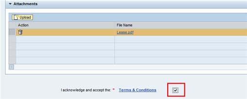34. Click on the checkbox to acknowledge and accept the Terms