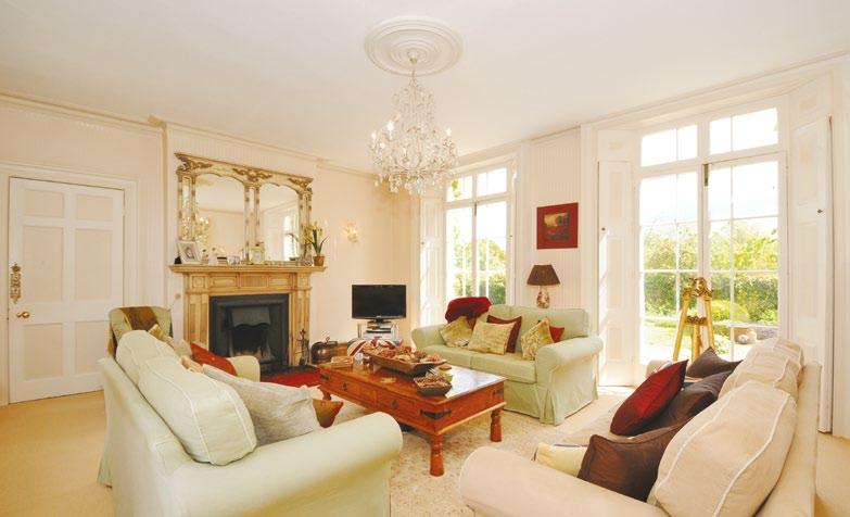 The property enjoys a quiet setting overlooking parkland and yet is within walking distance of the village centre.