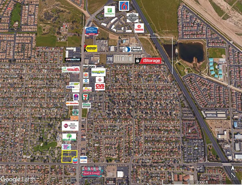 AERIAL PHOTO 2 The property enjoys a highly visible location with pylon signage along the heavily trafficked (over 20,000 ADT) N Broadway retail corridor in Santa Maria, with close proximity to