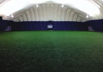 ARCADIA UNIVERSITY DOME IS SET UP TO HOUSE INTRAMURAL SPORTS AND STUDENT ACTIVITIES DURING THE WINTER
