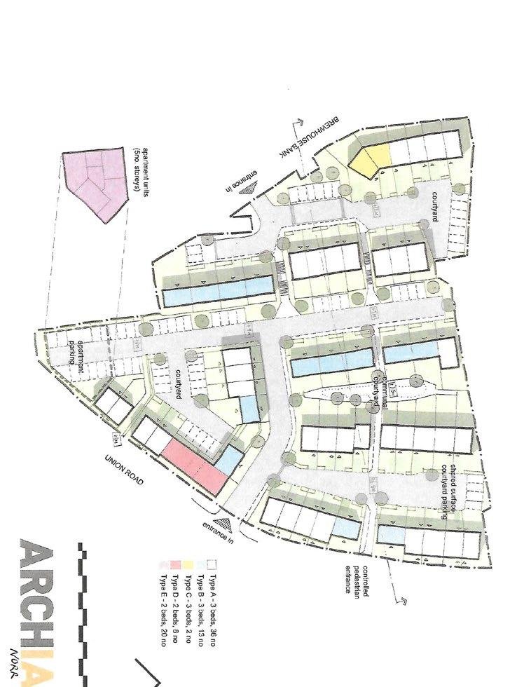 and northern boundaries. In addition to the main site outlined red on the OS Plan, there is an additional area outlined blue included within the sale extending to approximately 335 sq. m. (0.