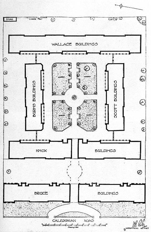 William Wallace (1272-1305). The plans indicate the controlling architect was John Greenwood Stephenson. Fig.