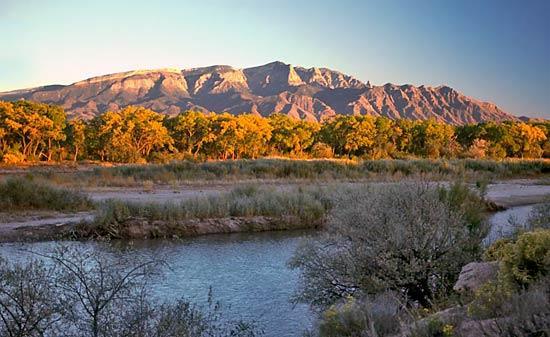 Albuquerque / Rio Rancho MSA Albuquerque is located in the Rio Grande Valley, and is shadowed by the majestic Sandia Mountains.