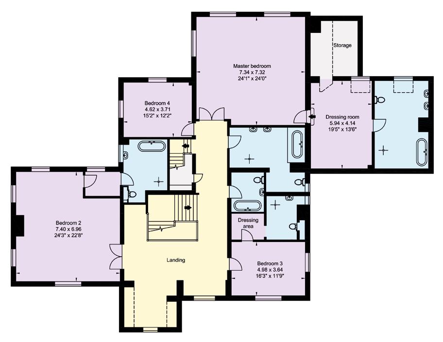 House: 868 sq.m (9,343 sq.ft.) Garage Block: 136 sq.