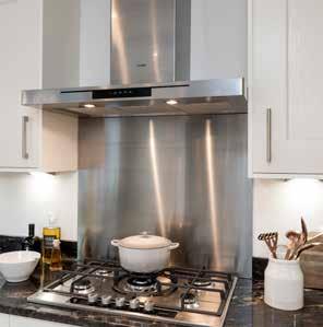 Appliances are A rated AEG/Electrolux and are fully integrated including*: - dishwasher - stainless steel double oven - 5-burner stainless steel gas hob -