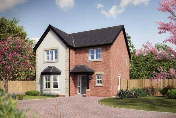 The Grantham The Arundel 4 Bedroom Detached with Detached Single Garage Approximate square footage: 1,441 sq ft 4