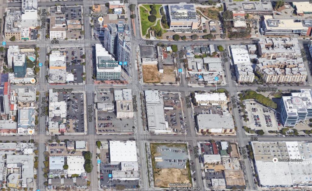 Aerial Overview San Diego City College Smart Corner Willmark