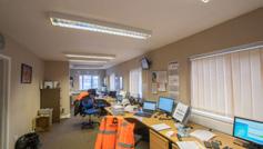 Description The property comprises of a recently refurbished single let industrial building of,9 sq ft on a site of.0 acres, which is broadly rectangular and largely concreted throughout.