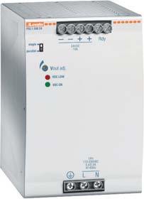 Page -2 POWER SUPPIES MODUAR AD DI RAI MOUT VERSIOS Single phase Output voltage: 12 or