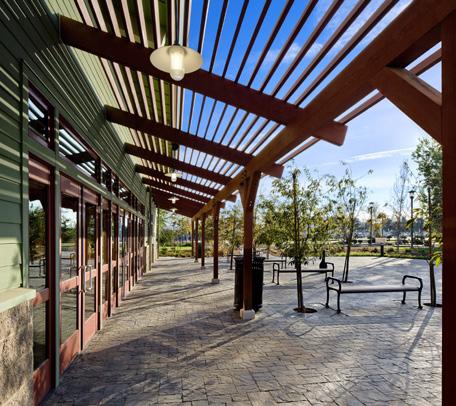Located adjacent to the existing Henry Miller Plaza, the community center complements the park s outdoor amenities with additional community gathering space.