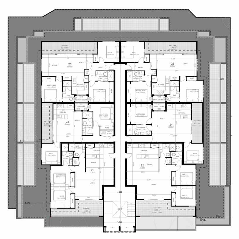 SECOND LEVEL APARTMENT 25 APARTMENT 23 S S S S APARTMENT 26 APARTMENT 24 S S APARTMENT 21 APARTMENT 22 Disclaimer: Please note that this floor plan was produced prior to completion of construction
