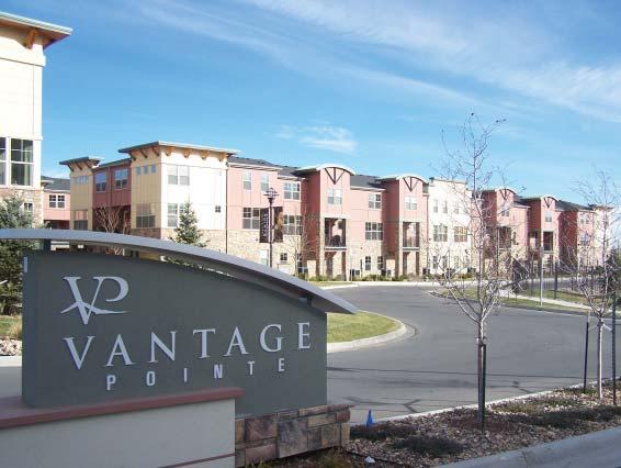 Exhibit 9-4: Vantage Pointe Transit-Oriented Development Trammell Crow Residential completed its 251-condo, 99-townhome Vantage Pointe project near the future Flatirons/96th Station and existing
