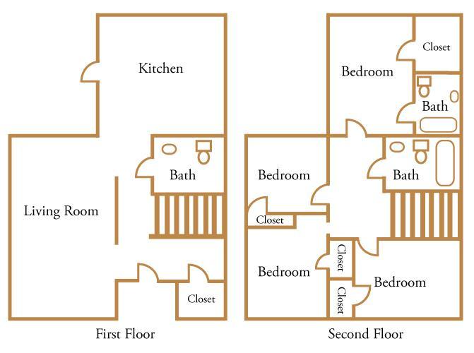Floor Plans & Analysis 4BR 2.5BA (TH) Unit # of Units Unit Type Unit(s) SF Unit(s) Summary Rent Total Monthly Rent Unit(s) Yearly Rent 11 4 Bd./ 2.5 Ba.