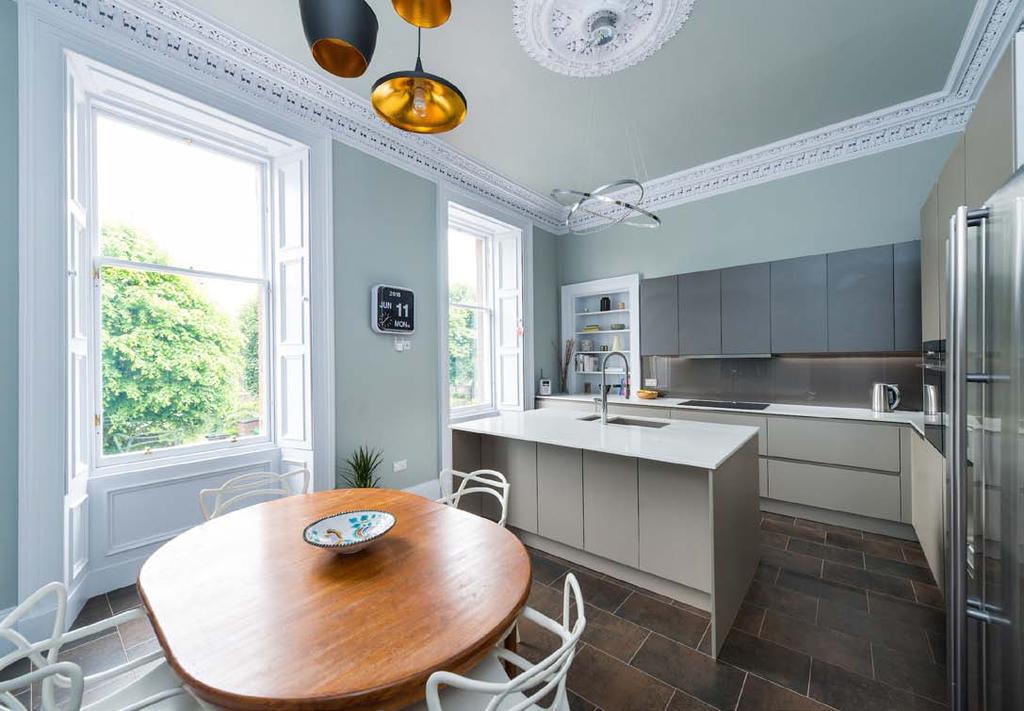 A substantial and elegant Victorian townhouse in the popular residential area of Portobello.