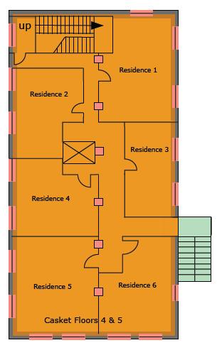 rd 5 th floors to the southwest Seismic upgrades