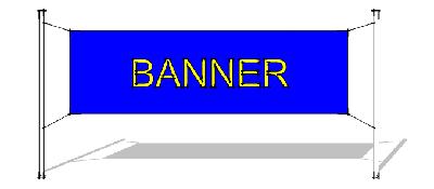 ARTICLE 18 DEFINITIONS PAGE 381 Sign, Banner means a temporary sign composed of a flexible piece of fabric, plastic, vinyl, or paper, which is typically mounted with rope to a building, fence, wall,