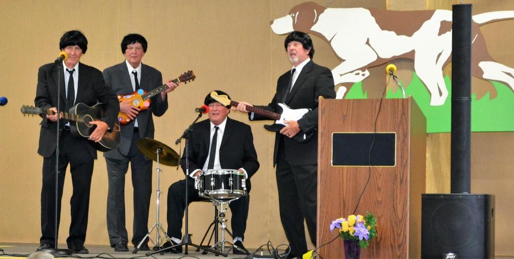 The Class of 68 Beatles provided the entertainment much to the delight of the BHS Alumni.