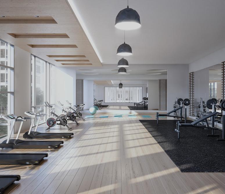STATE OF THE ART FITNESS FACILITY 16 Renderings are representational only and are not necessarily accurate.