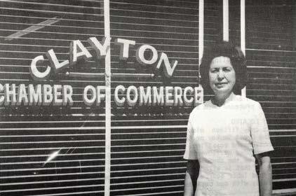 Clayton Chamber of Commerce In the late 1960 s, the Merchant s and Credit Association stopped doing credit reports and decided to change the name to Chamber of Commerce to be more fitting and start