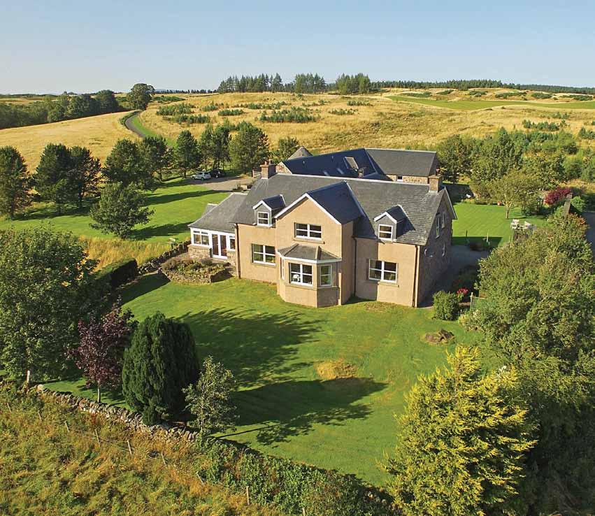 MAINS OF PANHOLES FARMHOUSE BLACKFORD, AUCHTERARDER PH4 1RF Set amidst some of the most striking scenery in Perthshire is this beautifully styled and fully modernised 5 bedroom 2 public room former