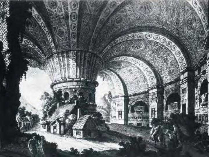 imaginative drawing by Robert Adam, done while in