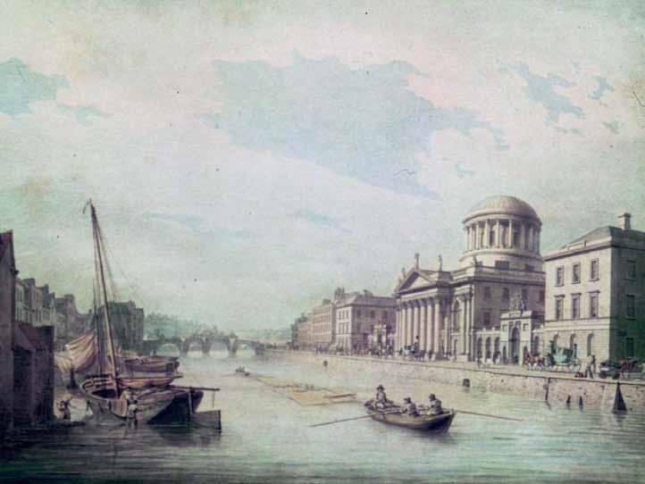 The Four Courts, Dublin, begun by Thomas Cooley,