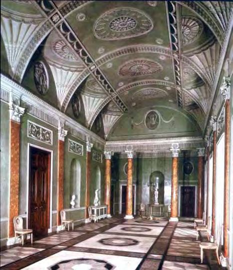 Heveningham Hall, Suffolk, by James Wyatt, completed 1784: entrance hall John