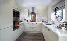 house types) Zanussi appliances are fitted as standard and include a stainless steel double fan oven, stainless steel 4 ring gas hob, stainless steel chimney hood or island hood (to all other house