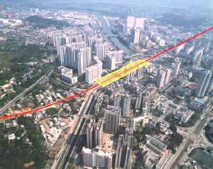 West Rail Long Ping Station Construction Features - Elevated structure over Yuen Long Nullah, measure about 380 x 30m - Large area of glazed panel for wall & roof are used