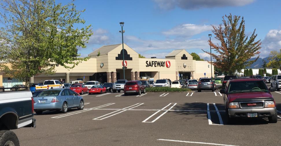 Pioneer Plaza anchored by Safeway Grocery, includes shops such as Bank of America