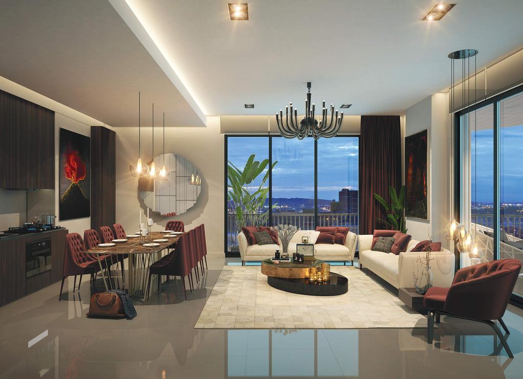 Living room at Mirage Residence 57