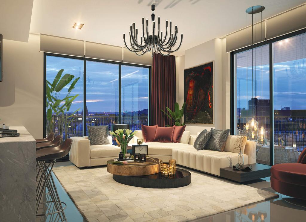 Living Room at Mirage Residence 61
