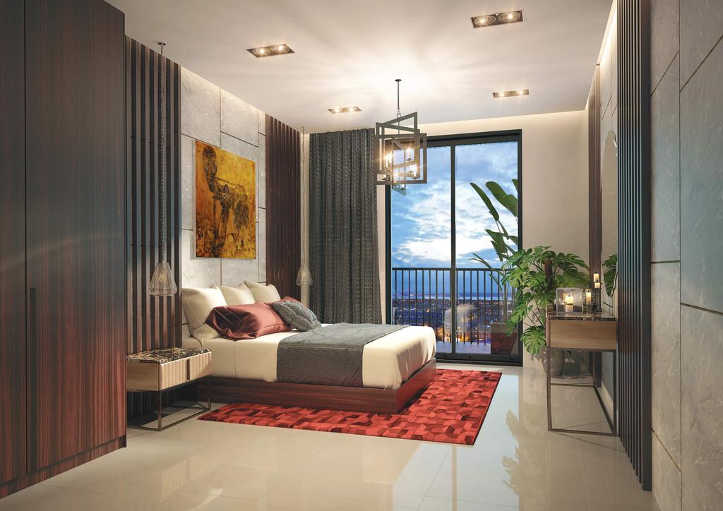 Bedroom at Mirage Residence 71