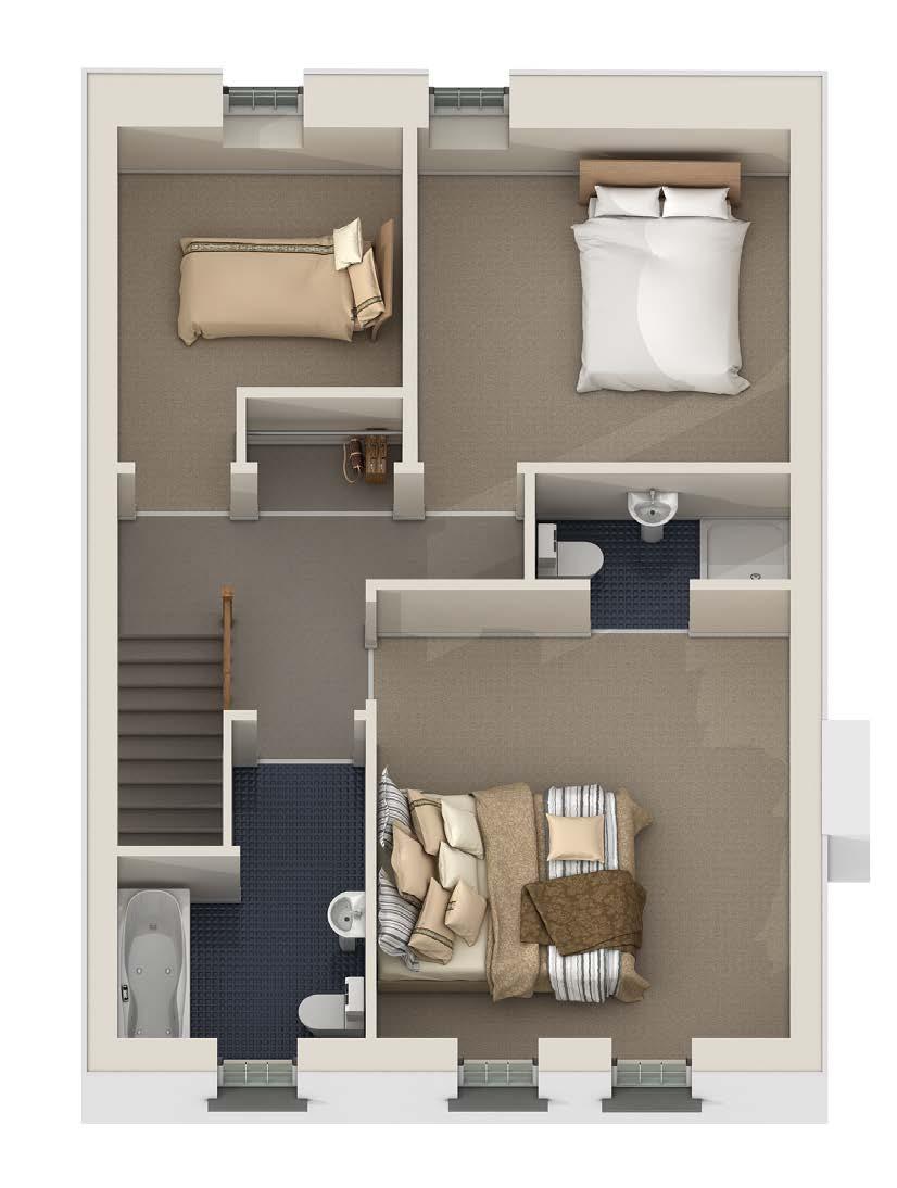 1 m.0 m M-Bedroom.6 m 4.2 m 9 En-Suite 2.2 m 1.