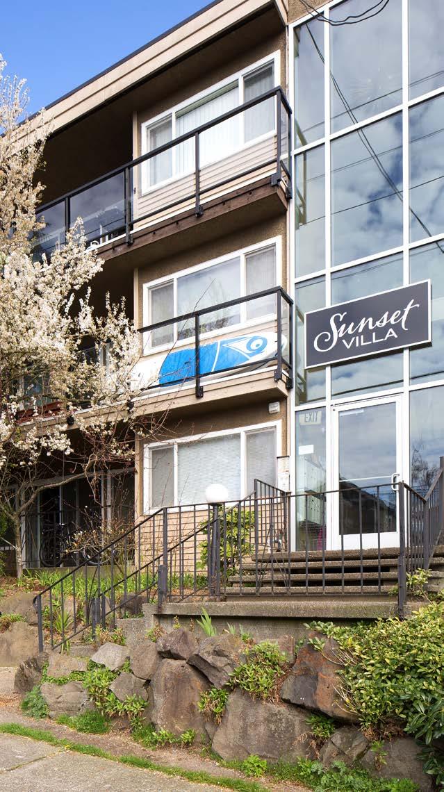 THE OFFERING Sunset The Seattle Apartment Team of Colliers International and Spencer Clark of Marcus & Millichap present Sunset, a recently renovated 17-unit apartment building in the Ballard
