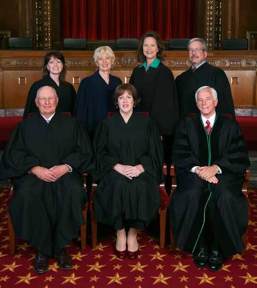FRONT ROW (left to right): Hon. Paul E. Pfeifer; Hon. Maureen O Connor, Chief Justice; Hon.
