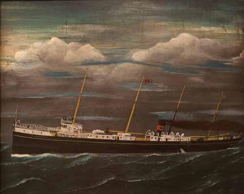 Artist unknown Untitled (Depicts the E.P. Wilbur, built by Globe Iron Works of Cleveland), c.