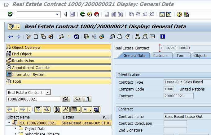 Create Sales-based Lease-out Create Sales-based Lease-out Update Salesbased Lease out Sales-based Settlement Periodic Posting, Simulation, Execution & Reversal Invoice: Create & Reverse There is an