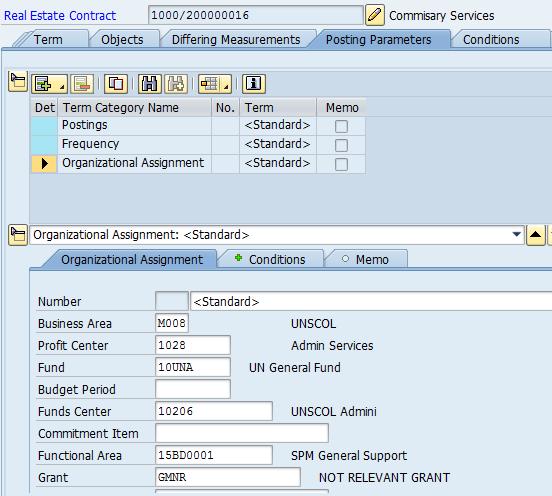 Create Internal Lease-out Create Lease-out Update Lease-out Periodic Posting, Simulation, Execution & Reversal Invoice: Create & Reverse Select the Organizational Assignment Term Category check box
