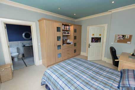76m) Built in storage, wardrobes, shelving. Panelled window to front overlooking Belfast Lough and the County Antrim Hills. BEDROOM (4): 14 8 x 15 9 (4.47m x 4.