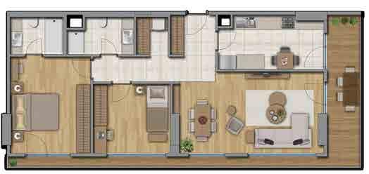 HOUSING UNIT PLANS + 6 Valley 9 7 + D Total Sales Area: 6,00 m -Living Room:,0 m -Kitchen: 0,6 m -Master Bedroom:,7 m -Master