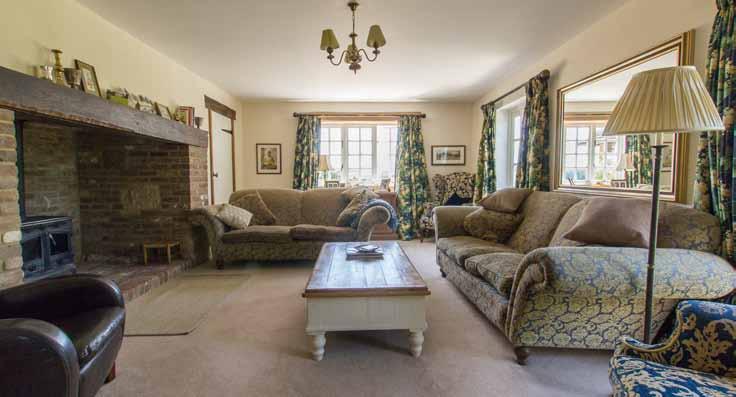 FRANKWELL FARM A most beautifully located country house offering total privacy, being approached over a ¾ mile farm drive, with unspoilt views over surrounding farmland and the South Downs in the