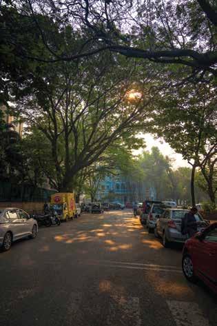 KRISHNAJI TATONA MANTRI MARG Its green and clean culture is evident in the schools, temples, parks and even the artistic colonially styled building facades.