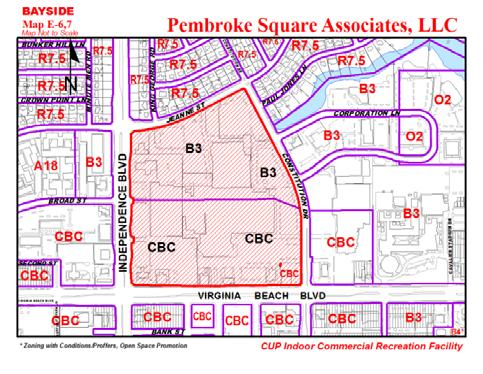 PREPARED BY: KEVIN KEMP Case #7 Pembroke Square Associates, LLC DESCRIPTION OF REQUEST: requests a variance to allow a 144 square foot freestanding tenant sign where only shopping center