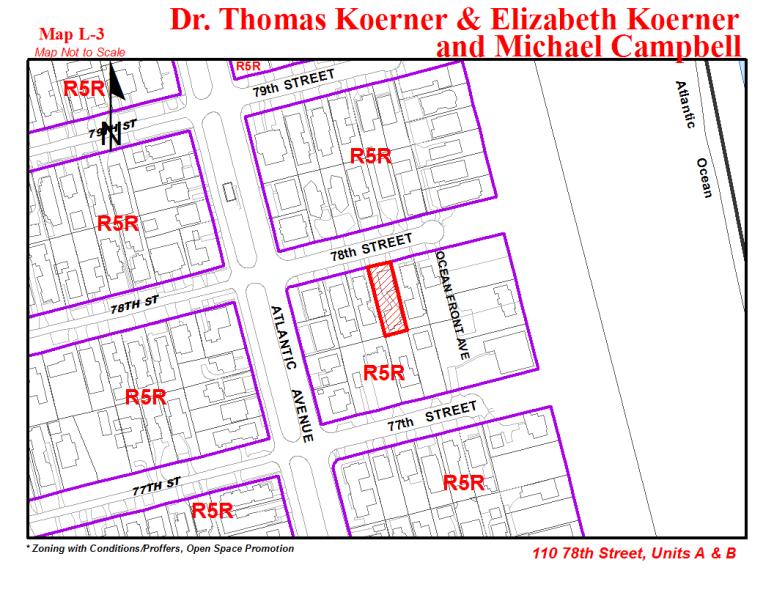 PREPARED BY: KAREN LASLEY Case #8 Dr. Thomas Koerner & Mrs. Elizabeth Koerner And Michael Campbell DESCRIPTION OF REQUEST: request a variance to an 8.7 foot side yard setback (East) and to an 8.