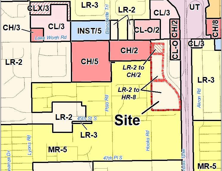 Exhibit 1 Amendment No: Lake Worth Royale (LGA 2018-0015) FLUA Page No: 76 Amendment: Location: Size: From Low Residential, 2 units per acre (LR-2), to Commercial High with underlying LR-2 (CH/2) on